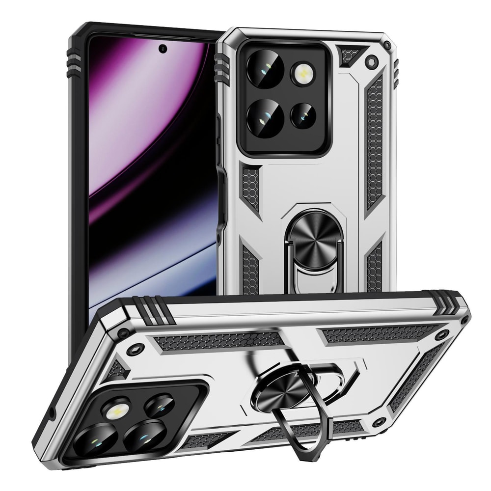 Motorola Edge Shockproof TPU PC Case With Ring Holder Kickstand Protective Cover 23