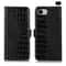 Crocodile Cowhide Leather Wallet Case with Stand for iPhone RFID Protection