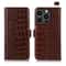 Crocodile Cowhide Leather Wallet Case with Stand for iPhone RFID Protection