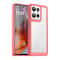 Motorola Edge 2024 protective phone case with Clear Acrylic Back & Shockproof TPU Bumper