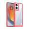 Motorola Edge 2024 protective phone case with Clear Acrylic Back & Shockproof TPU Bumper