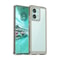 Motorola Edge 2024 protective phone case with Clear Acrylic Back & Shockproof TPU Bumper