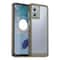 Motorola Edge 2024 protective phone case with Clear Acrylic Back & Shockproof TPU Bumper