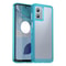 Motorola Edge 2024 protective phone case with Clear Acrylic Back & Shockproof TPU Bumper