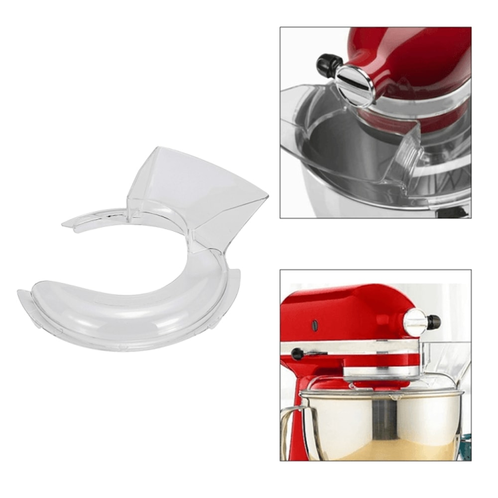 Premium Stainless Steel Mixer Bowl Pour Guard Mess Free Stand Mixer Pouring Shield Attachment 7