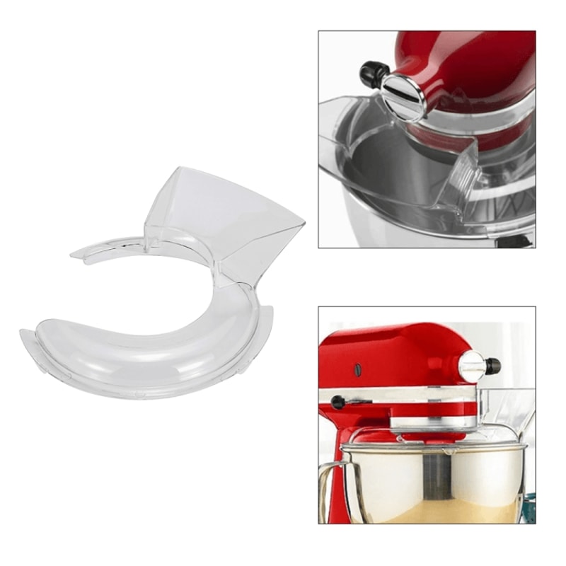 Premium Stainless Steel Mixer Bowl Pour Guard Mess Free Stand Mixer Pouring Shield Attachment 7