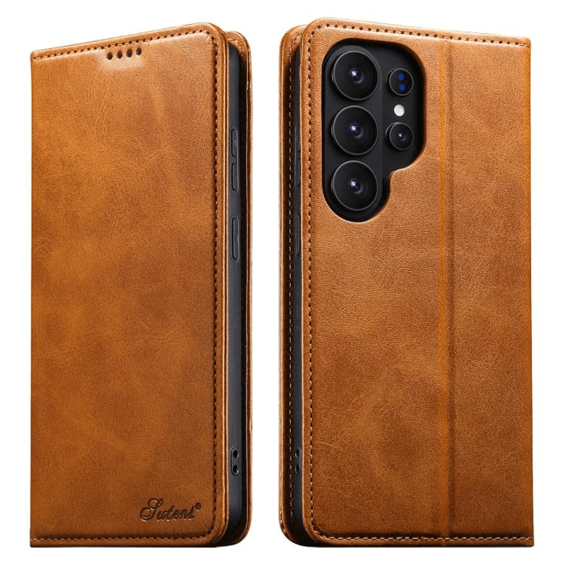 Samsung Galaxy Leather Wallet Case Flip Cover With Kickstand Shockproof Protection 6