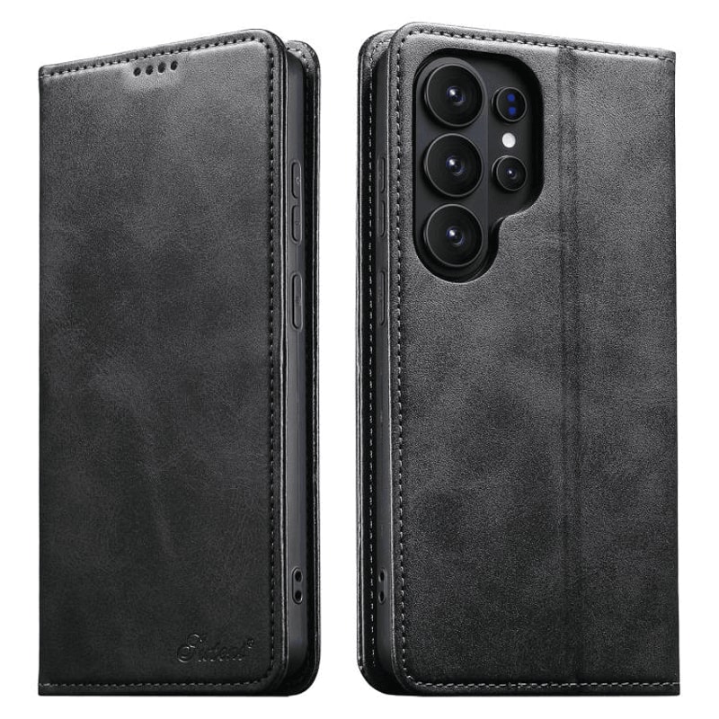 Samsung Galaxy Leather Wallet Case Flip Cover With Kickstand Shockproof Protection 8
