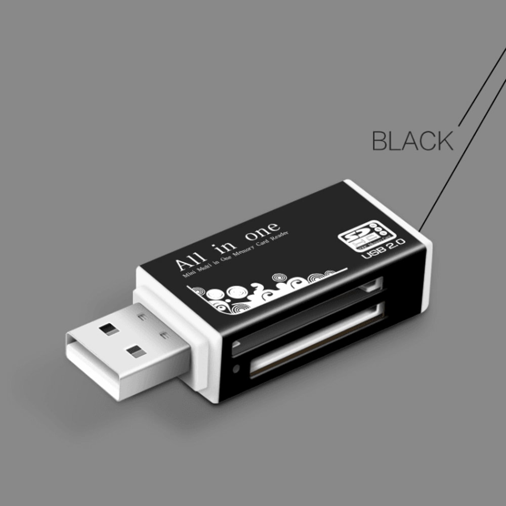 Allin1 USB Memory Card Reader For SD Micro SD MS Pro Duo High Speed Adapter 7