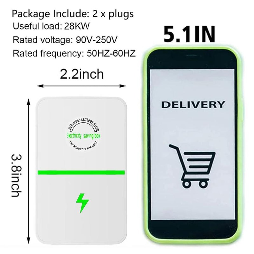 Smart Plugin Electric Energy Saver Voltage Stabilizer For Home Power Protection 2