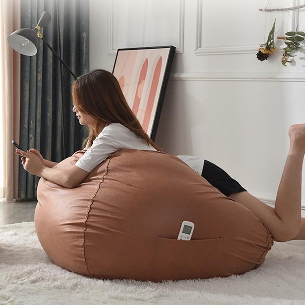 Waterproof Bean Bag Chair Cover Breathable Tech Fabric Washable Replacement Sleeve 1