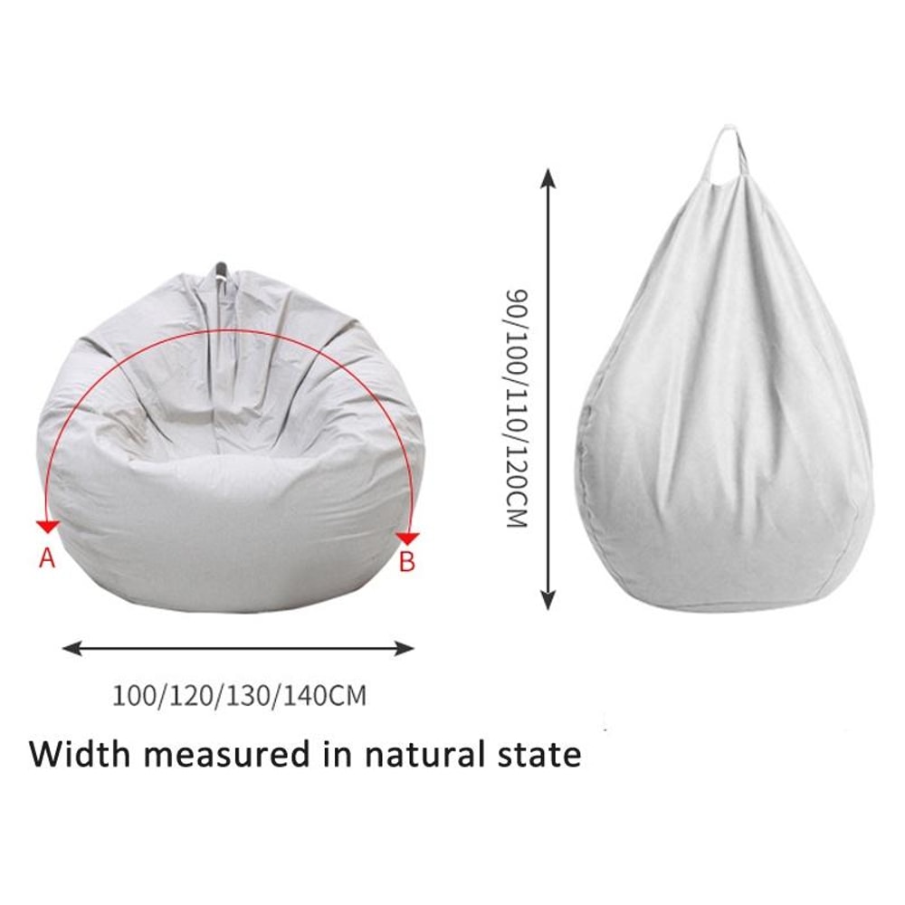 Waterproof Bean Bag Chair Cover Breathable Tech Fabric Washable Replacement Sleeve 6