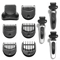 Braun Series 3 Trimmer Attachment Kit With 5 Beard Comb Sizes For Precision Grooming 5