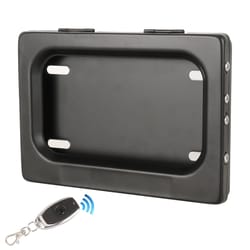 remote control motorcycle license plate cover hidden plate shutter frame