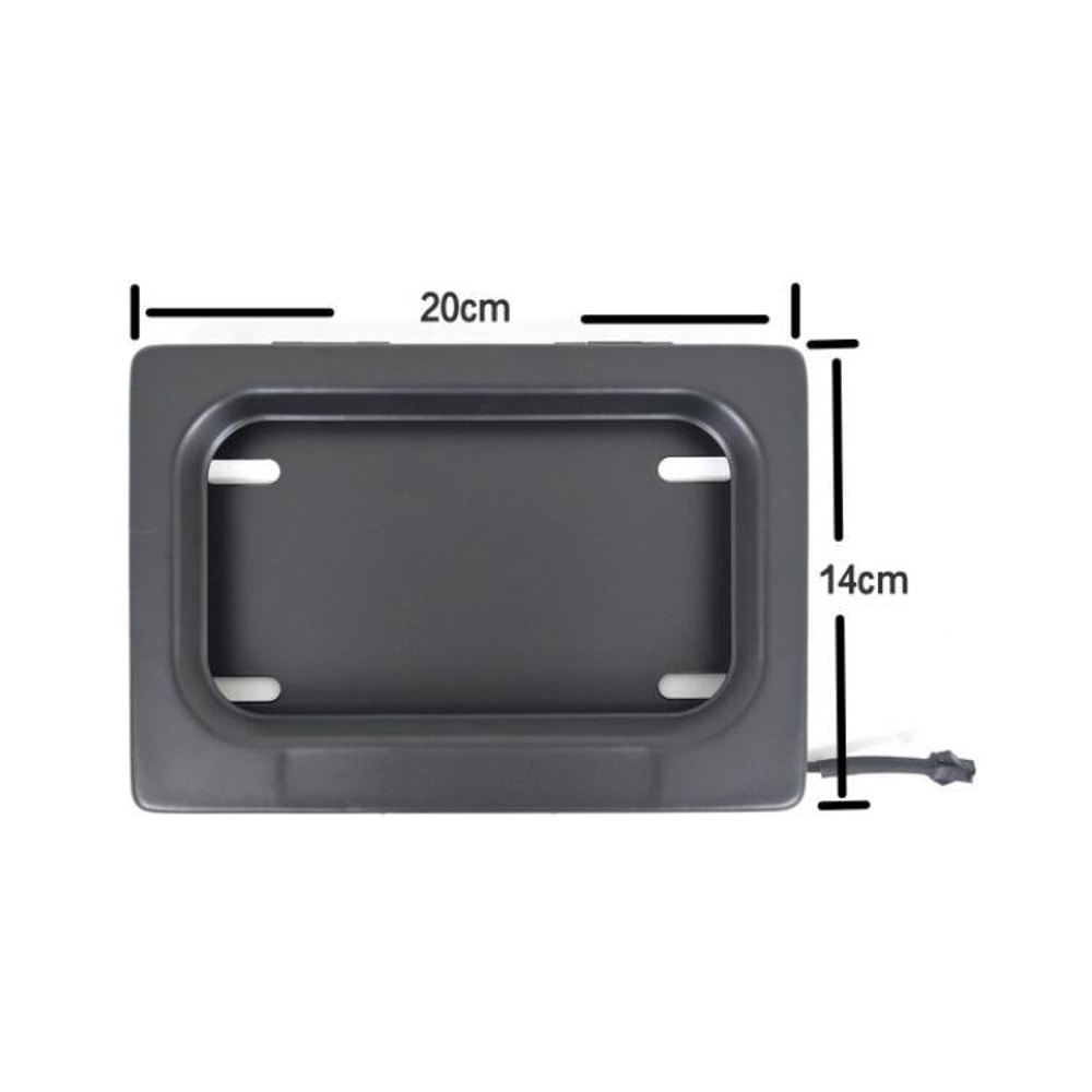 Remote Control Motorcycle License Plate Cover Hidden Plate Shutter Frame