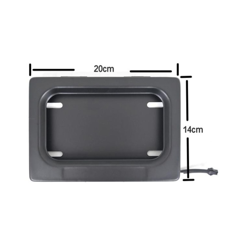 Remote Control Motorcycle License Plate Cover Hidden Plate Shutter Frame