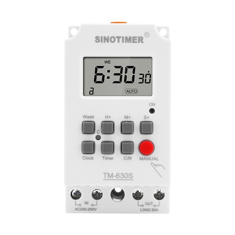 Weekly Programmable Timer Switch Relay 30A Digital Time Control For Home Industrial Use 0