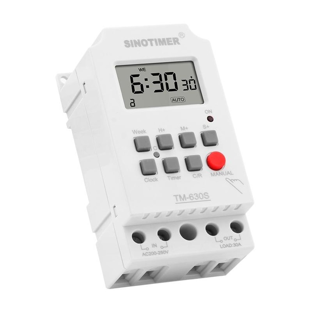 Weekly Programmable Timer Switch Relay 30A Digital Time Control For Home Industrial Use 1