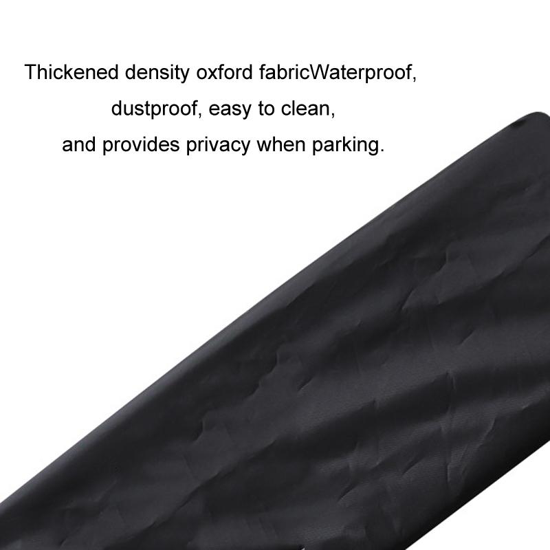 Dustproof Waterproof Thickened Oxford Cloth License Plate Cover 2