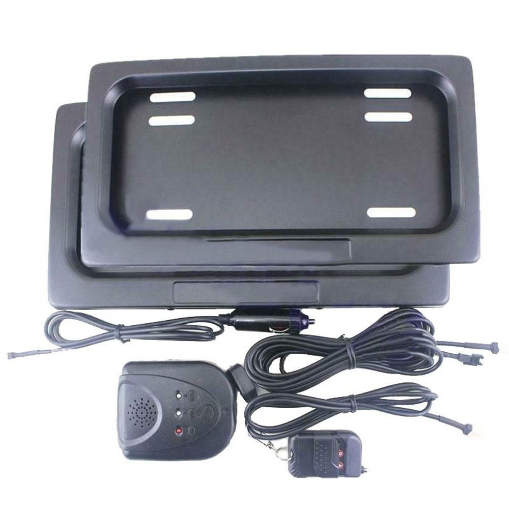 Remote Control Retractable License Plate Frame Hidden Cover for Cars and EVs
