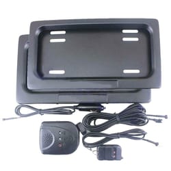 remote control retractable license plate frame hidden cover for cars and evs