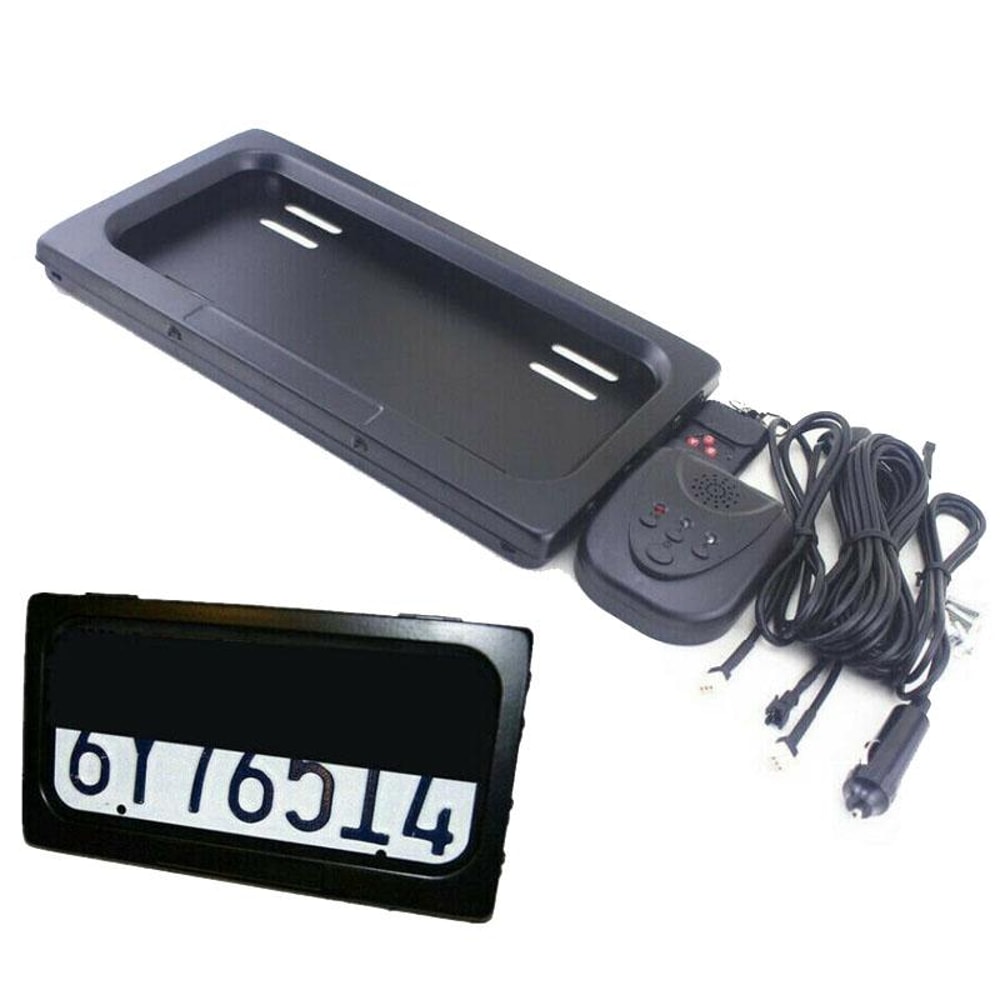 Remote Control Retractable License Plate Frame Hidden Cover for Cars and EVs
