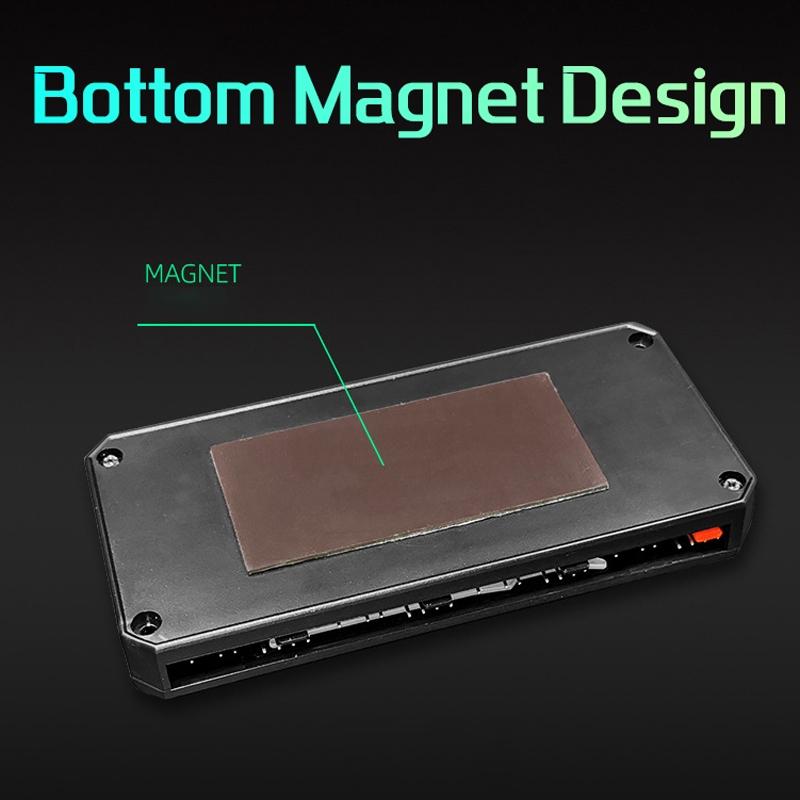 Smart ARGB PC Fan Controller Hub With Remote PWM Temperature Control 4