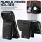 MagSafe Detachable Wallet Case For IPhone Carbon Fiber Leather Cover With Card Holder 4