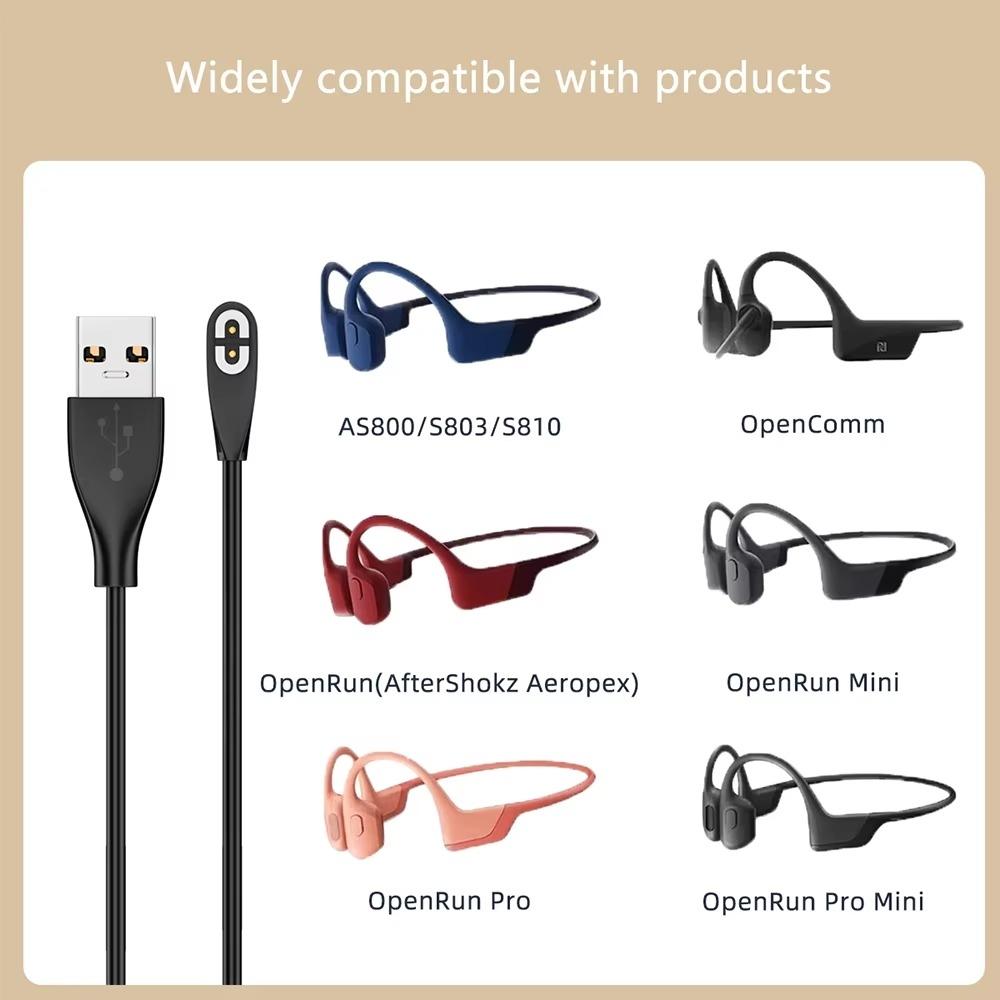 For Shokz Bone Conduction Bluetooth Earphone Magnetic Charging Cable 5