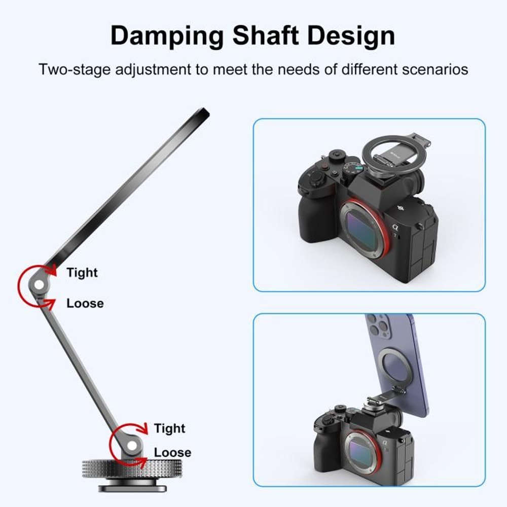 Foldable MagSafe Camera Mount With Cold Shoe Tripod Compatibility 4