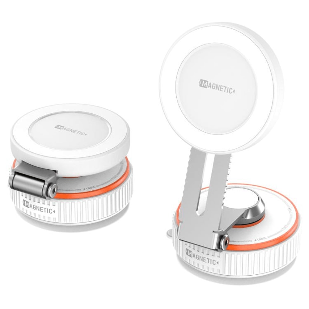 360 Rotating Magnetic Phone Holder With Vacuum Suction Car Mount 10