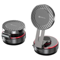360° rotating magnetic phone holder with vacuum suction car mount