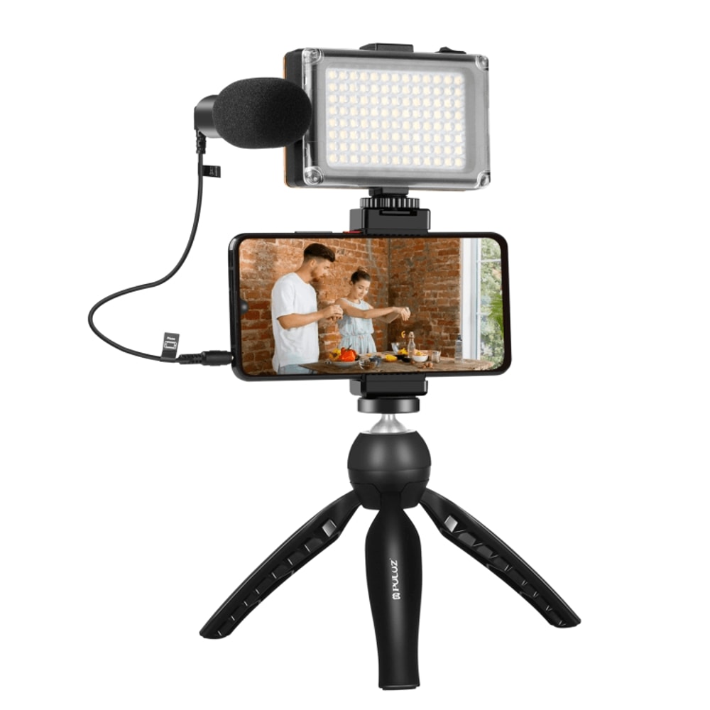 Smartphone Vlogging Kit With Microphone Tripod Phone Holder For Content Creators 8