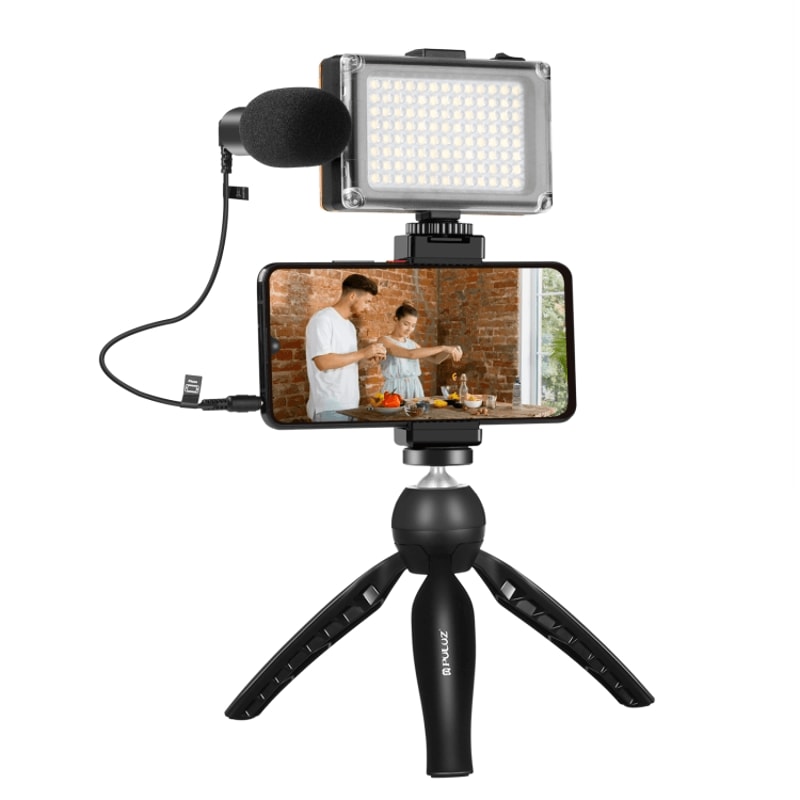Smartphone Vlogging Kit With Microphone Tripod Phone Holder For Content Creators 8
