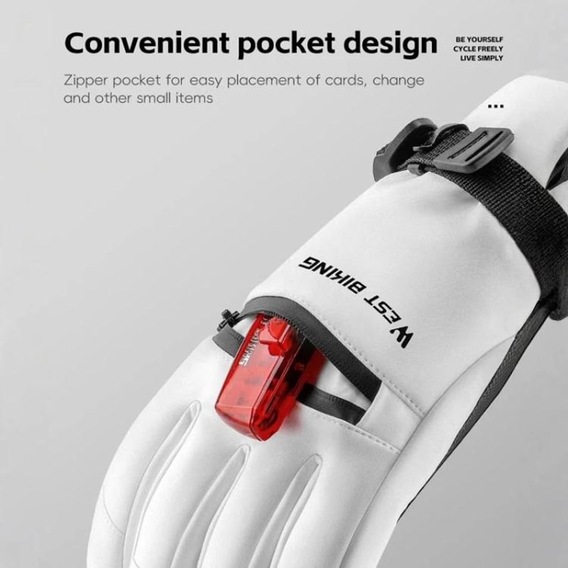 Touchscreen Ski Gloves Waterproof Winter Gloves With Thermal Insulation AntiSlip Grip 2