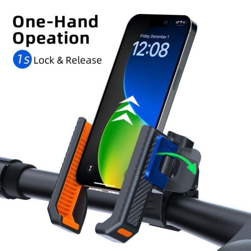 Carbon Fiber Bike Phone Mount Non Slip Handlebar Holder For Bicycle Scooter Motorcycle 6