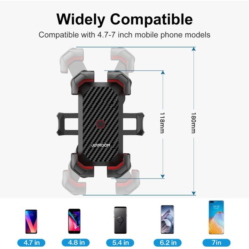 Secure 360 Rotating Bike Phone Mount For Handlebars Universal Motorcycle Phone Holder 2