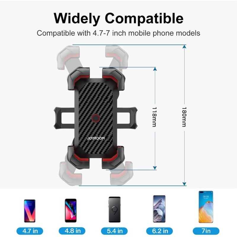 Secure 360 Rotating Bike Phone Mount For Handlebars Universal Motorcycle Phone Holder 2