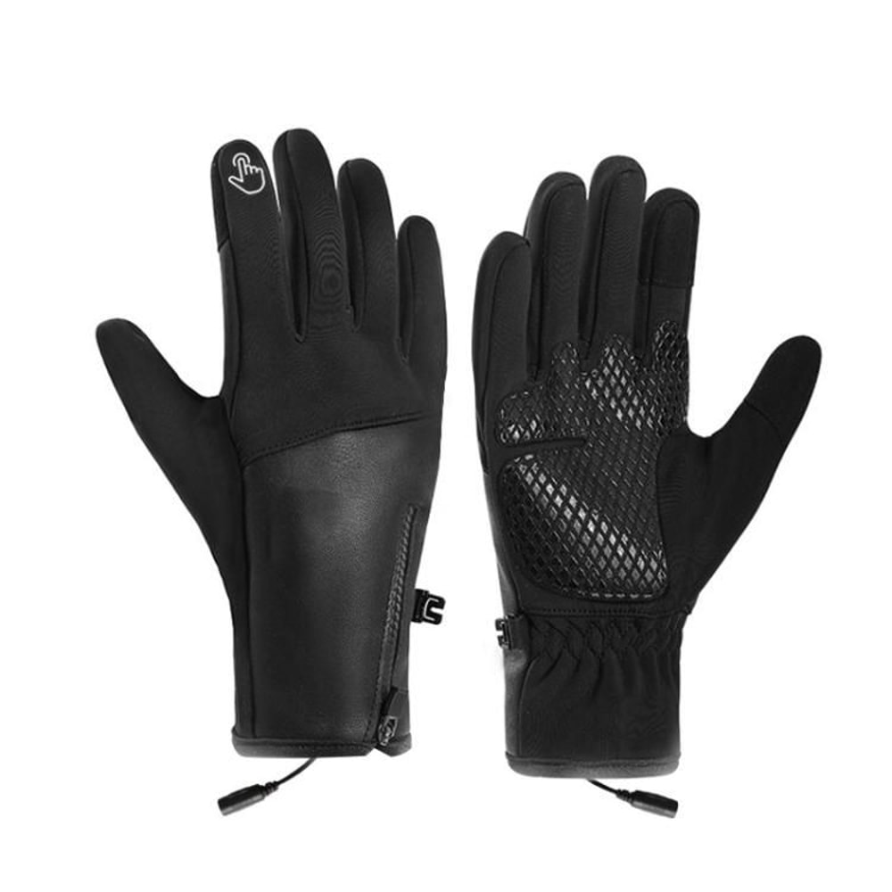 Rechargeable Heated Gloves With Touchscreen Grip Winter Thermal Gloves For Men Women 7