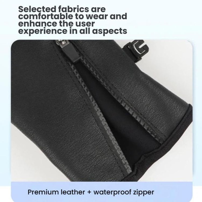 Rechargeable Heated Gloves With Touchscreen Grip Winter Thermal Gloves For Men Women 4