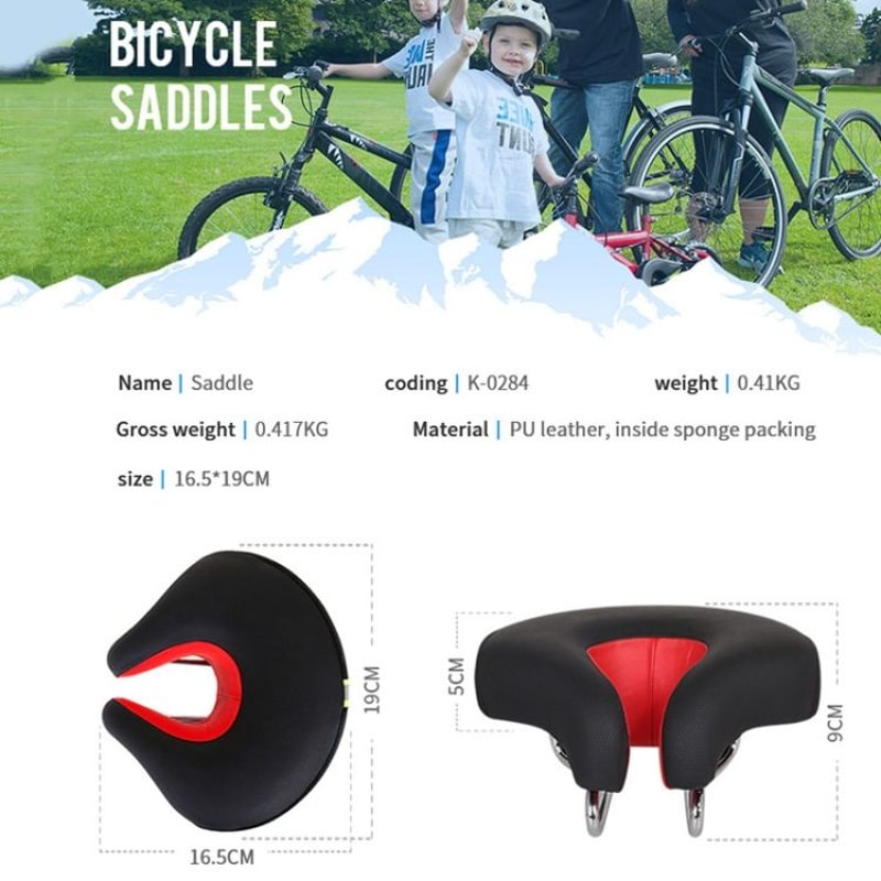 ErgoComfort Noseless Bike Seat Cushion For Men Women Anti Pressure Soft Noseless Bicycle Saddle 2