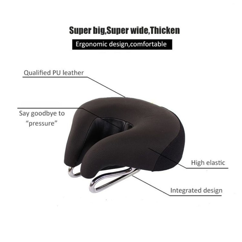 ErgoComfort Noseless Bike Seat Cushion For Men Women Anti Pressure Soft Noseless Bicycle Saddle 6