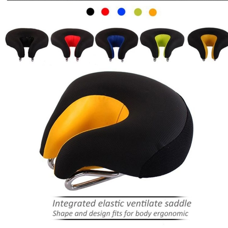 ErgoComfort Noseless Bike Seat Cushion For Men Women Anti Pressure Soft Noseless Bicycle Saddle 1