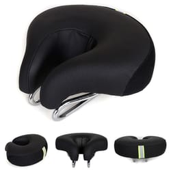 ergocomfort noseless bike seat cushion for men & women anti pressure soft noseless bicycle saddle