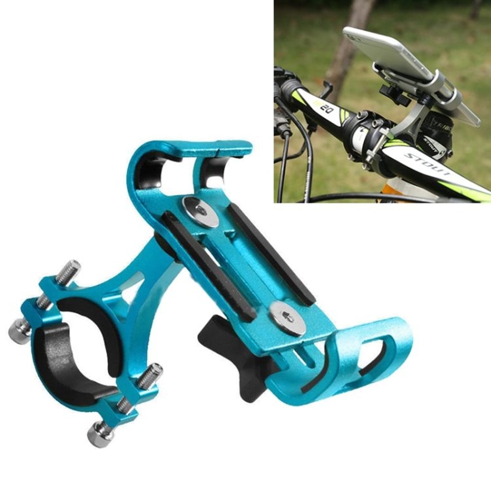 Universal Aluminum Motorcycle Phone Mount Non Rotating Bike Phone Holder Secure Clamp 3