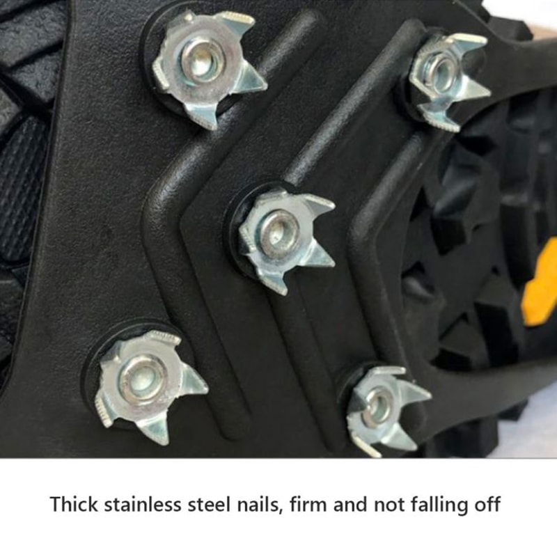 8 Teeth Ice Claw AntiSlip Shoe Covers For Snow Ice Grip Durable Winter Traction Cleats 1