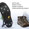 8 Teeth Ice Claw AntiSlip Shoe Covers For Snow Ice Grip Durable Winter Traction Cleats 4