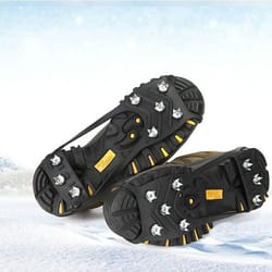 8 teeth ice claw anti-slip shoe covers for snow & ice grip, durable winter traction cleats