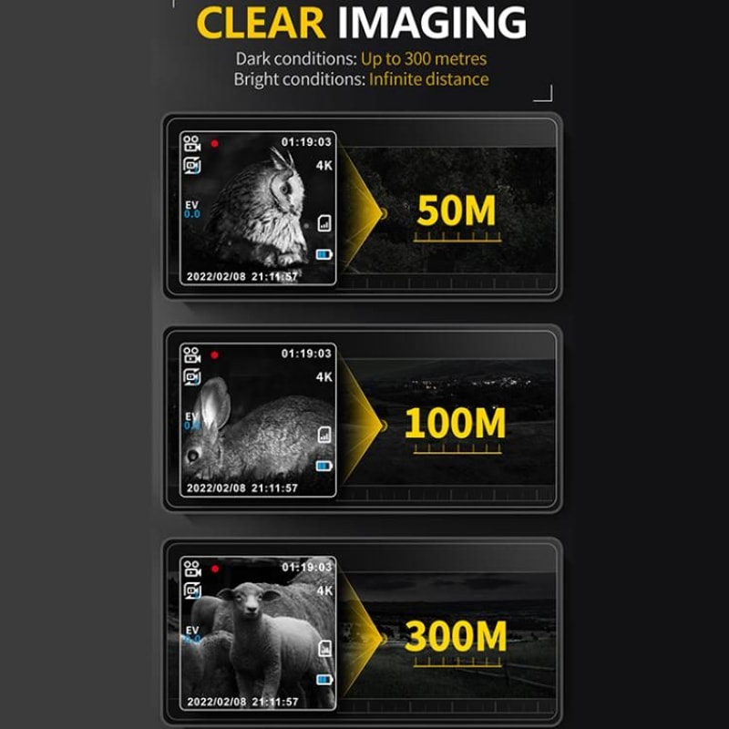 4K Night Vision Monocular Infrared Camera With Zoom Long Range Viewing 8