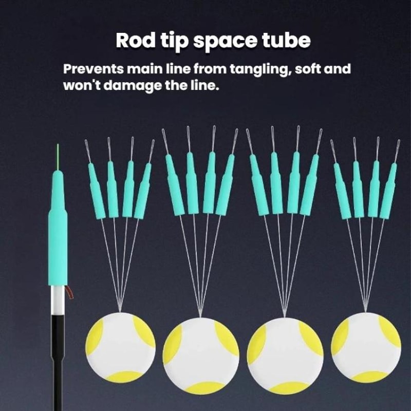 AntiTangle Fishing Rod Tip Connector Space Beans Set 50pcs 1